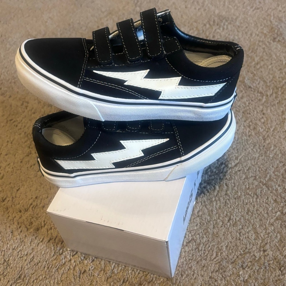 Revenge x Storm “Black Straps” Sneakers Size‎ 3Y  Brand New 100% Authentic - Picture 6 of 6